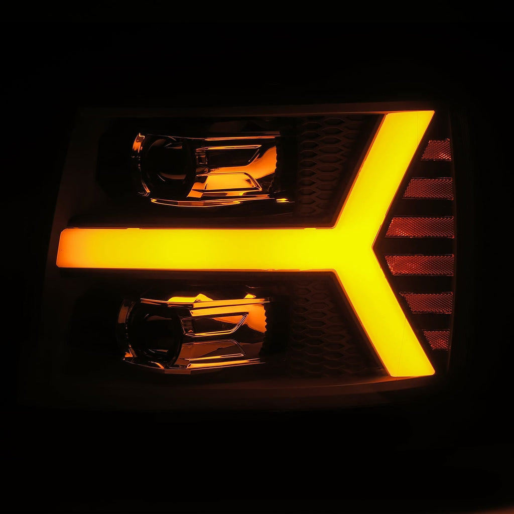 07-13-Chevy-1500Hd-Pro-Series-Proj-Headlights-Plank-Style-Chrome-WActiv-LightSeq-Signal