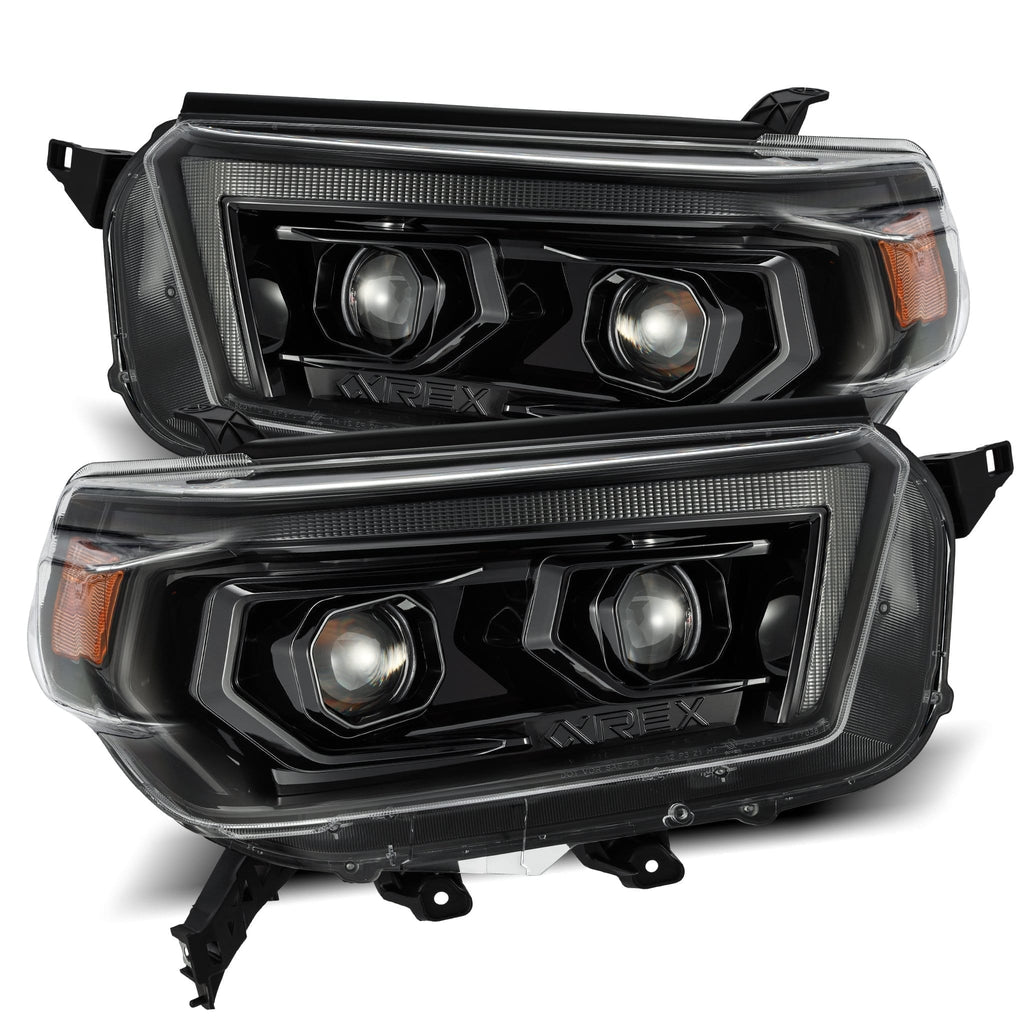 10-13-Toyota-4Runner-Luxx-Led-Proj-Headlights-Plank-Style-Alpha-Black-WSeq-SignalDrl