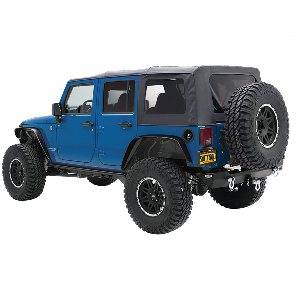 1018-Wrangler-(Jk)-4-Door-Soft-Top-Oem-Replacement-WTinted-Windows-Black-Diamond