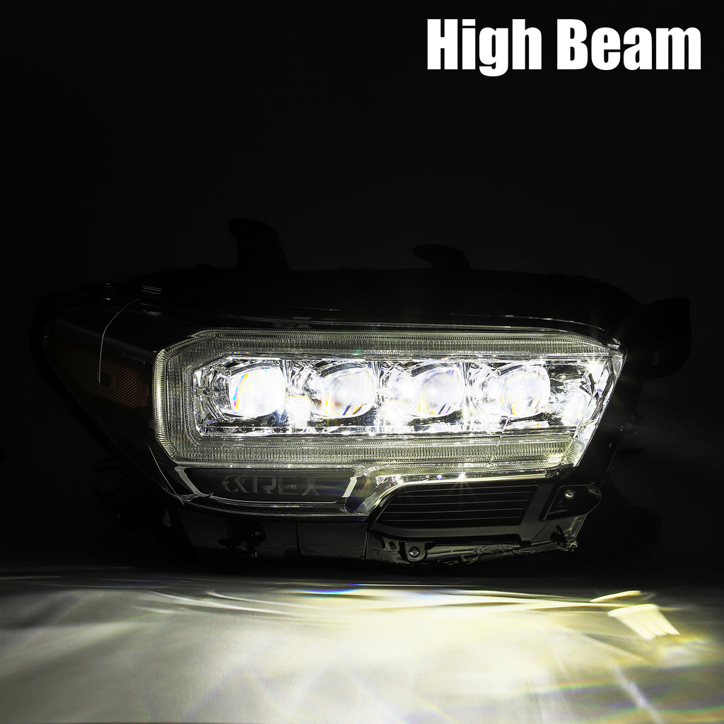 16-20-Toyota-Tacoma-Nova-Led-Projector-Headlights-Plank-Style-Chrome-WActivation-Light