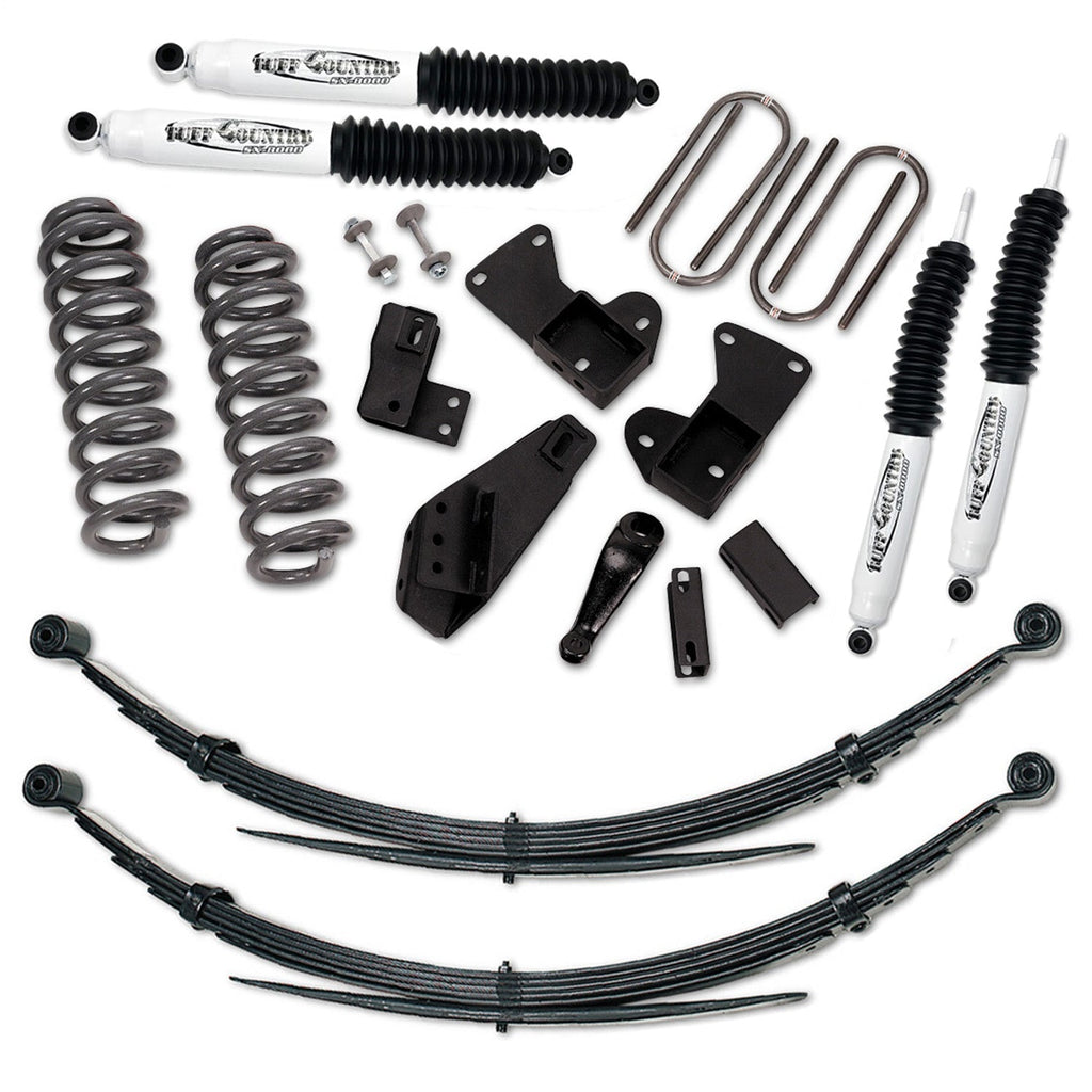 1981-1996 Ford Bronco 4X4-4In. Lift Kit With Rear Leaf Springs By (Sx8000 Shocks