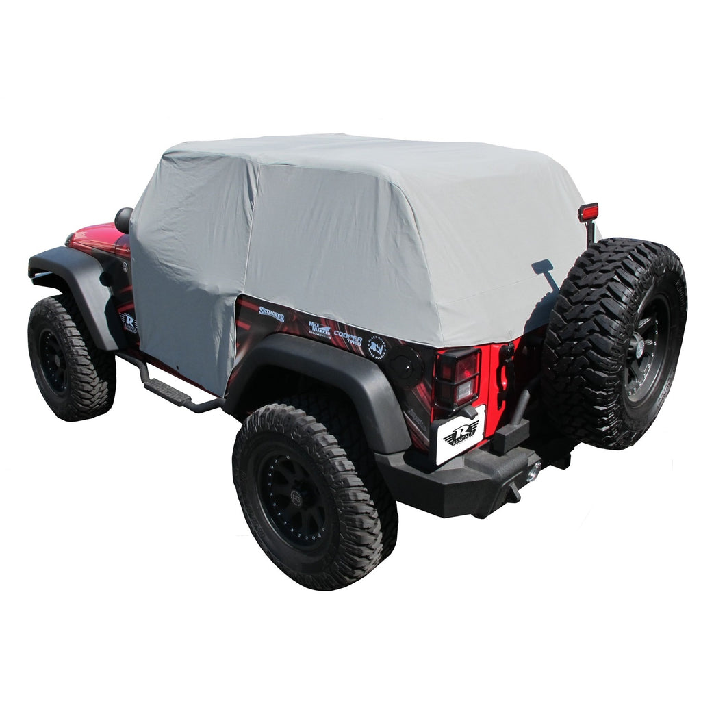 2007-2018-Jeep-Wrangler(Jk)-Cab-Cover-With-Door-Flaps---Grey