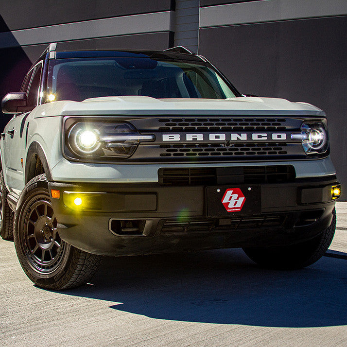 21+ Bronco Sport S1 Wide Cornering LED Fog Pocket Light Kit - Amber