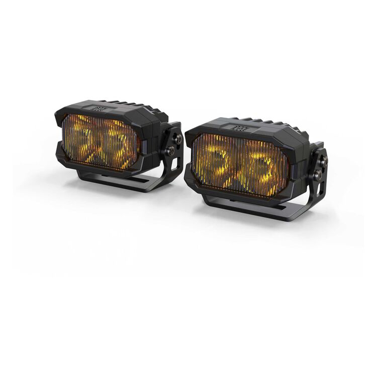 2Banger HXB LED Pod (SAE Wide / Yellow) (Pair)