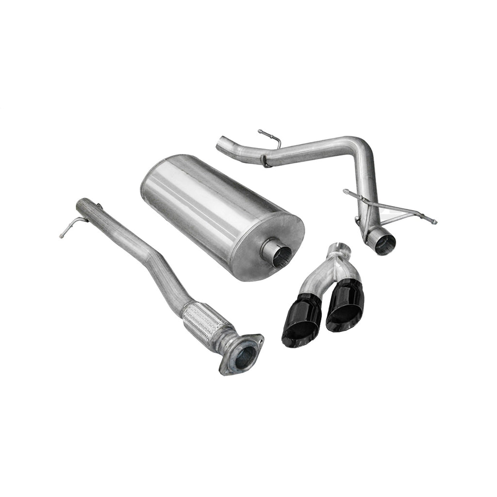 3.0-Inch-Cat-Back-Sport-Single-Side-Exhaust-4.0-Inch-Black-Tips-11-13-SilveradoSierra-Denali-1500-6.2L-V8-143.5-Inch-Wb-Stainless-Steel-Corsa-Performance