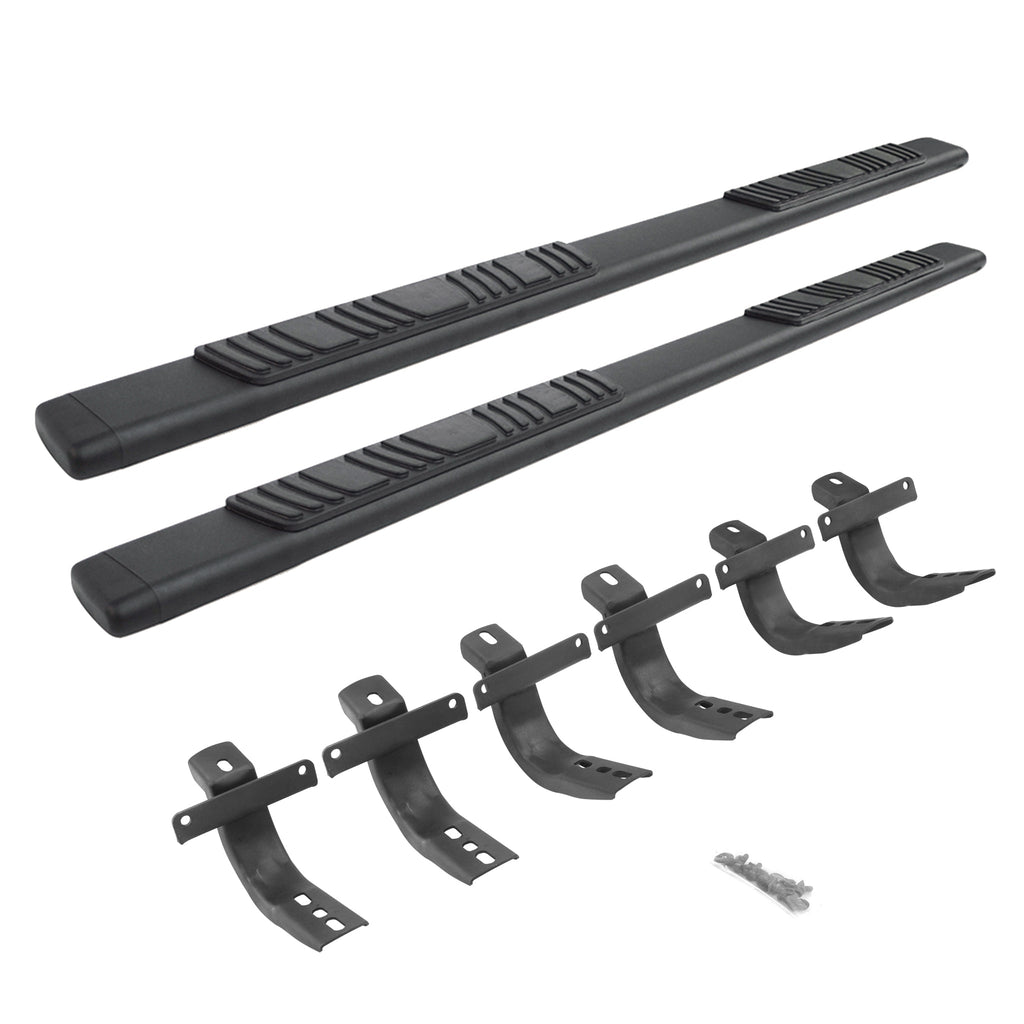 5" OE Xtreme Low Profile Side Steps With Mounting Bracket Kit