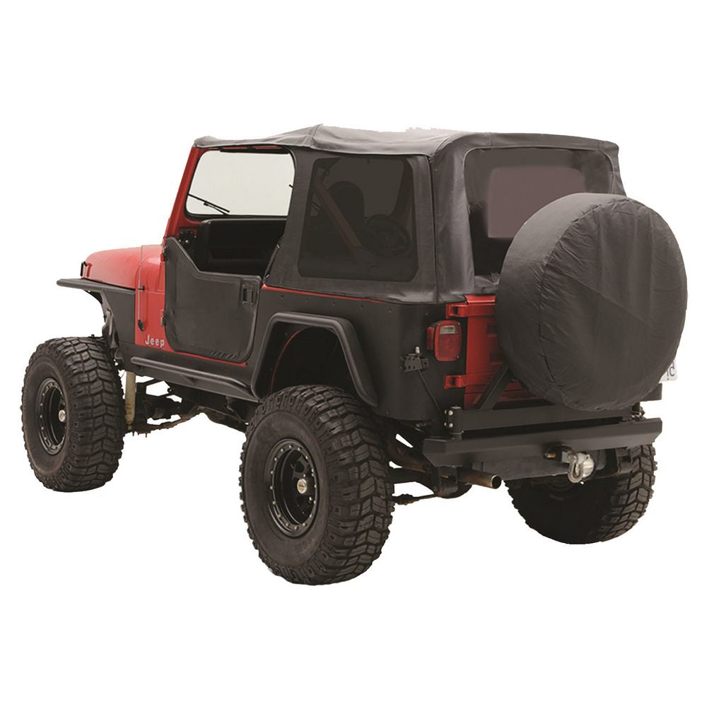 8895-Wrangler-Yj-Replacement-Soft-Top-WTinted-Windows-And-Upper-Doorskins;-Black-Denim