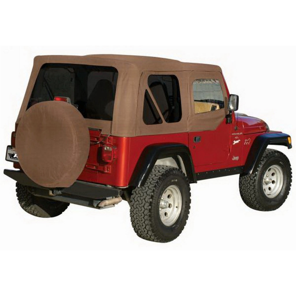 9706-Jeep-Wrangler-Khaki-Diamond-W-Tint-Windows-Soft-Top-Oem-Replacement-W-Door-Skins