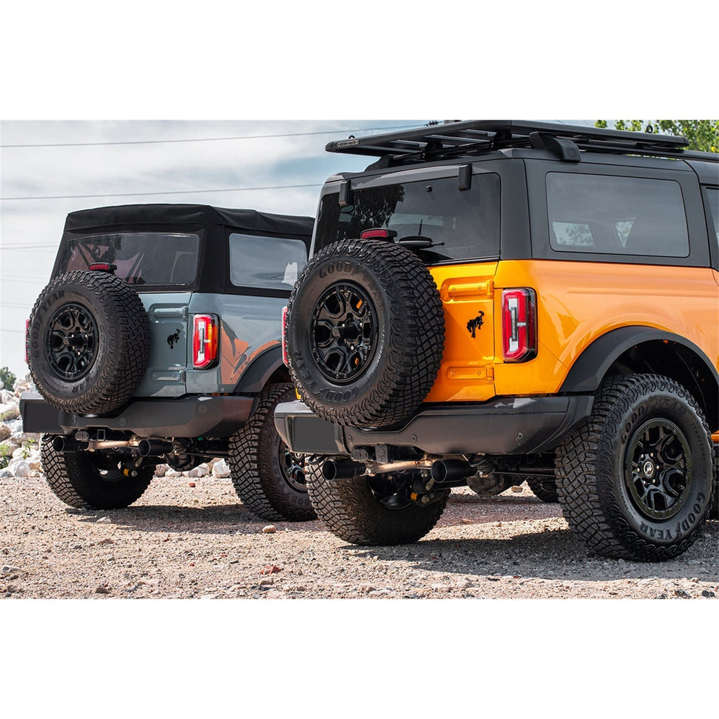 Bronco 2.7L 2-Door 2.75In Cat-Back Dual Rear Exhaust W/4In Straight-Cut Polish Tips