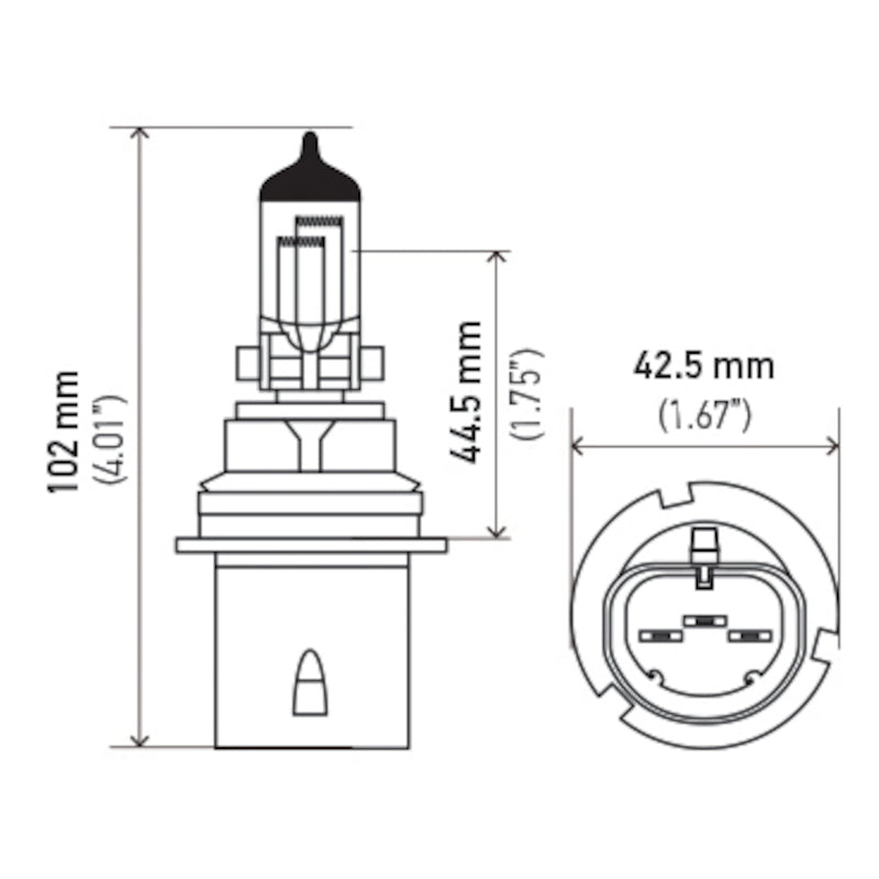 Bulb 9004/Hb1 12V 65/45W P29t T4.6