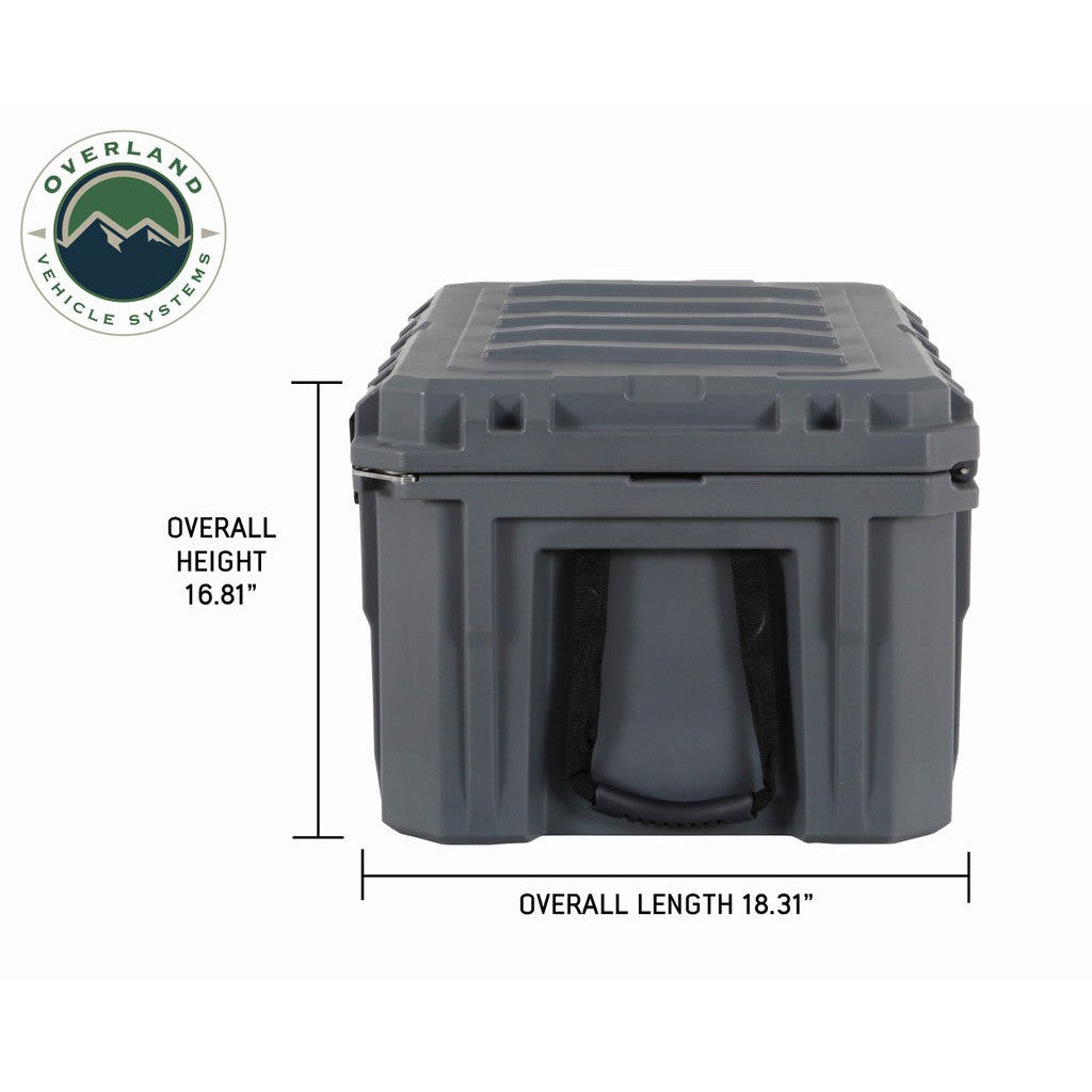 D.B.S. - Dark Grey 95 QT Dry Box With Drain and Bottle Opener