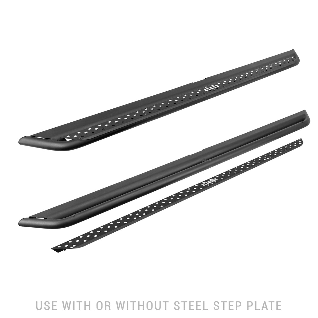 Dominator Xtreme DSS Side Steps With Rocker Panel Mounting Bracket Kit - Textured Black (4 Door)