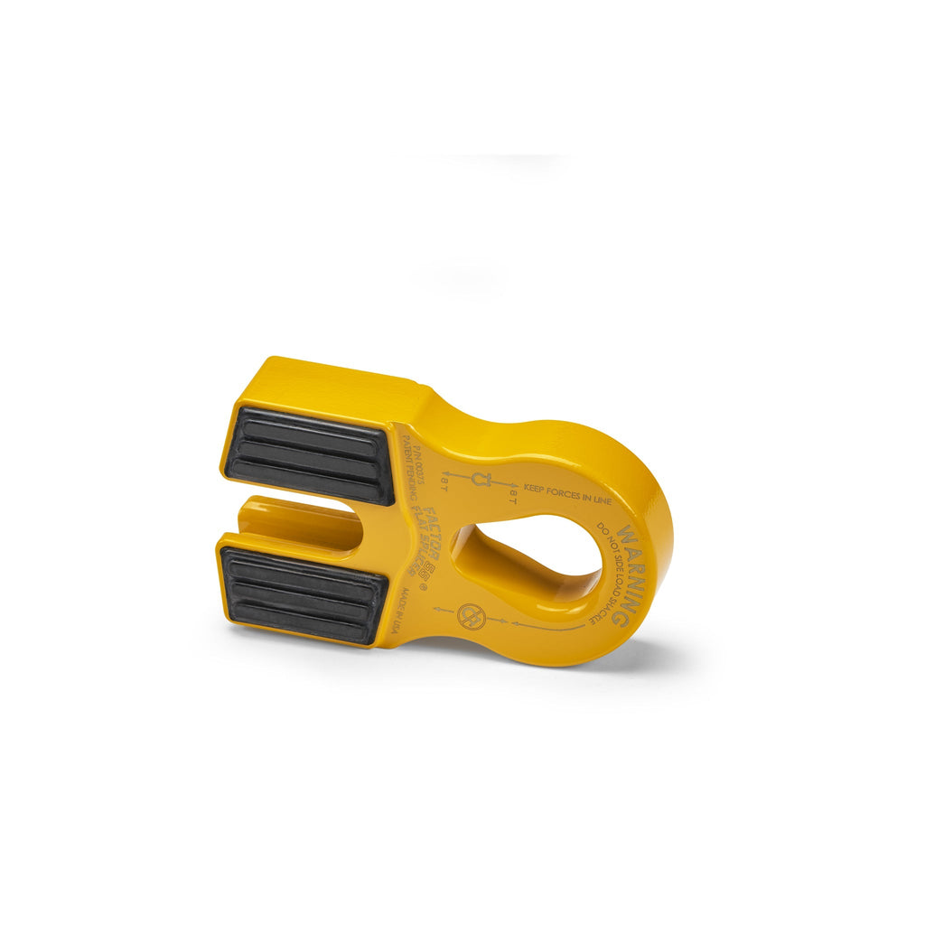 Factor 55 Flat Splicer 3/8 - 1/2" Synthetic Rope Splice-On Shackle Mount - Yellow