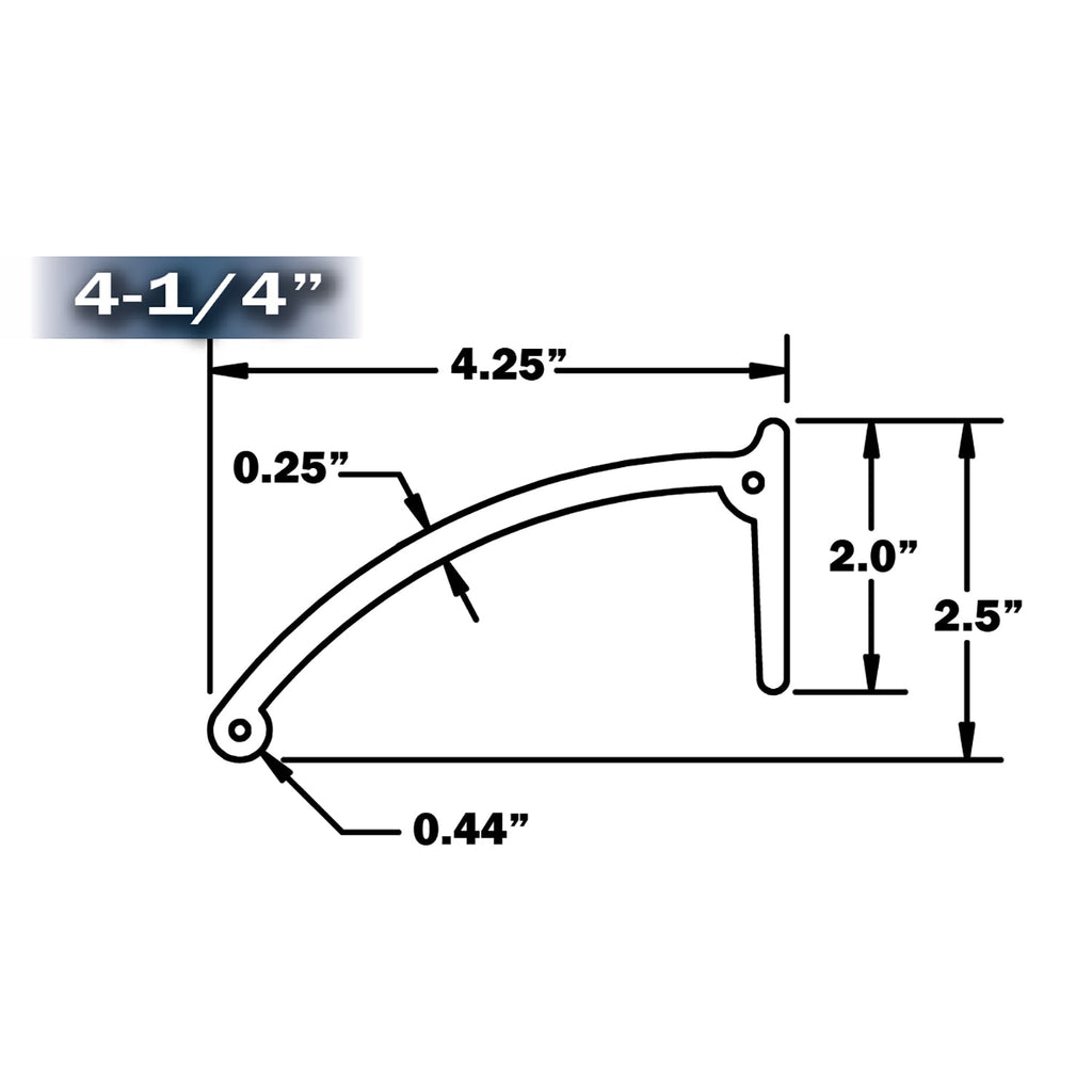 Flexy Flare Rubber Fender Exten. X-Wide No Lip Side Mount, 4-1/4"X50' Bulk Roll