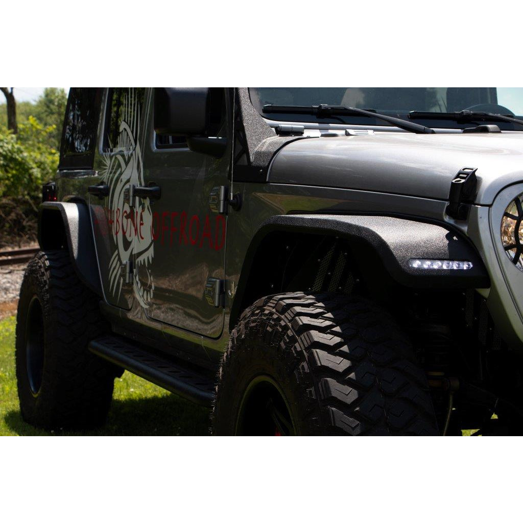 Gladiator-Rear-Fenders-Elite-Steel-For-20-Pres-Jeep-Gladitor-Fishbone