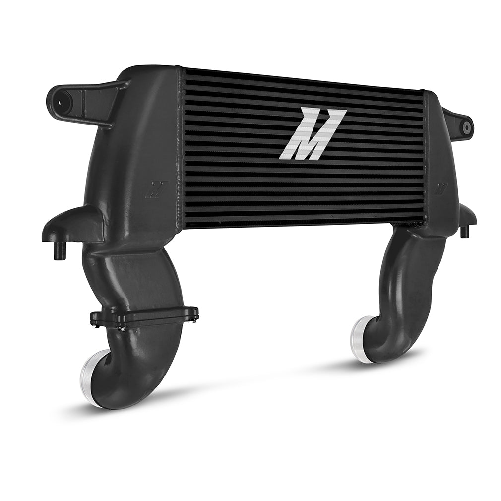 High-Mount Intercooler Kit, 2021+ Ford Bronco 2.3L, Black Core, Black Pipes