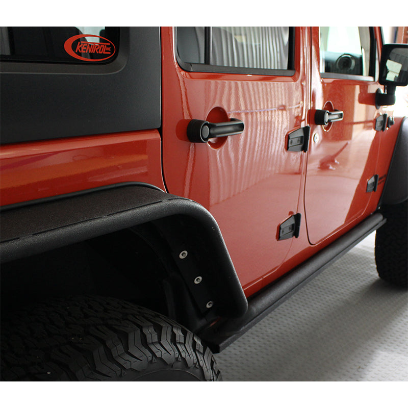 Jeep-Jk-Rock-Slider-07-18-Wrangler-Jk-4-Door-Rubicon-Steel-Black-Textured-Powdercoat-Fishbone-Offroad