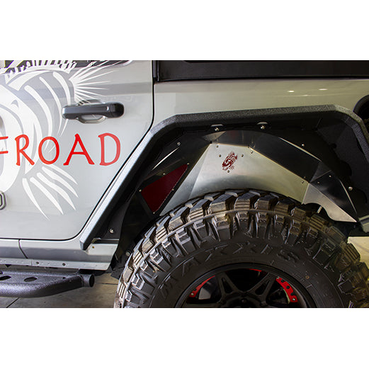 Jeep-Jl-Inner-Fenders-For-18-Current-Wrangler-Jl-Rear-Pair-Aluminum-Raw-Fishbone-Offroad