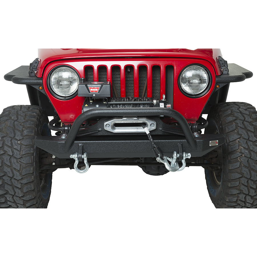 Jeep-Tj-Front-Bumper-WWinch-Guard-97-06-Wrangler-Tj-Rubicon-And-Unlimited-Steel-Black-Textured-Powdercoat-Piranha-Series-Fishbone-Offroad