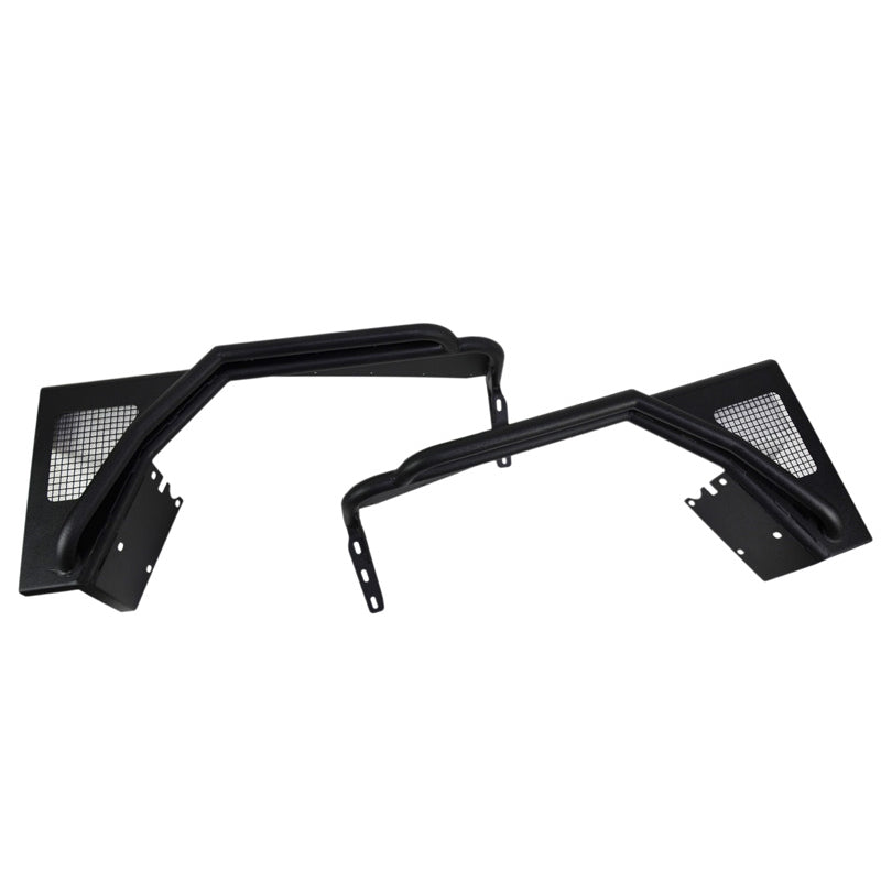 Jeep-Tj-Tube-Fenders-Front-3-Inch-Flare-97-06-Wrangler-Tj-Steel-Black-Textured-Powdercoat-Fishbone-Offroad