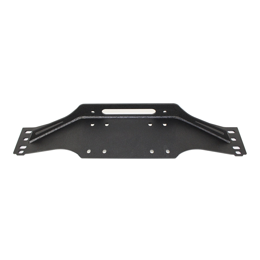 Jeep-Tj-Winch-Plate-Steel-97-06-Wrangler-Tj-Black-Textured-Powdercoat-Piranha-Series-Fishbone-Offroad