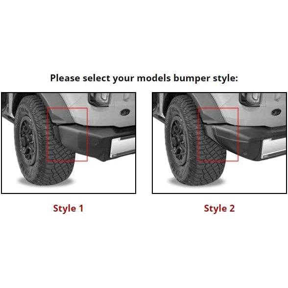 No-Drill Digitalfit Rear Mudflaps (For Use With 315 Width Tire/Style 1 Bumper)