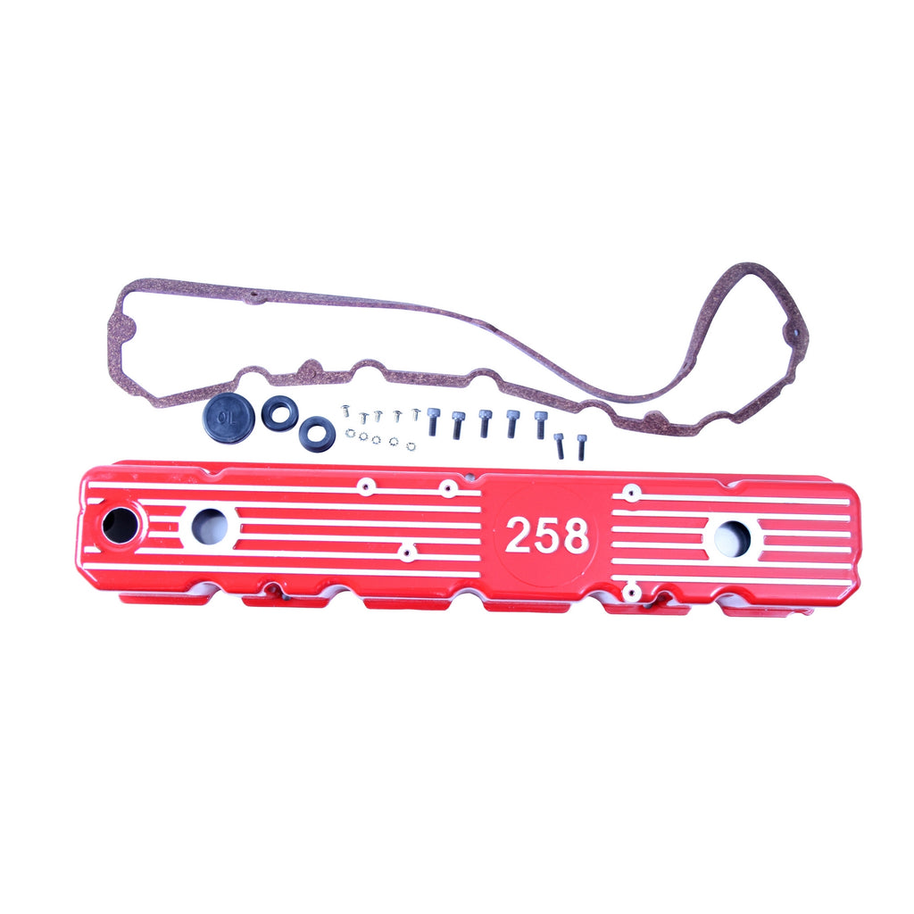 Omix-Aluminum-Valve-Cover-Red-258-81-87-Cj--Wrangler