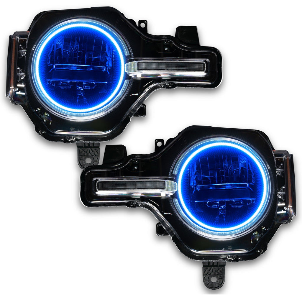 Oracle 2021 Ford Bronco Base Headlight Led Halo Kit - Colorshift - W/ Rf Controller