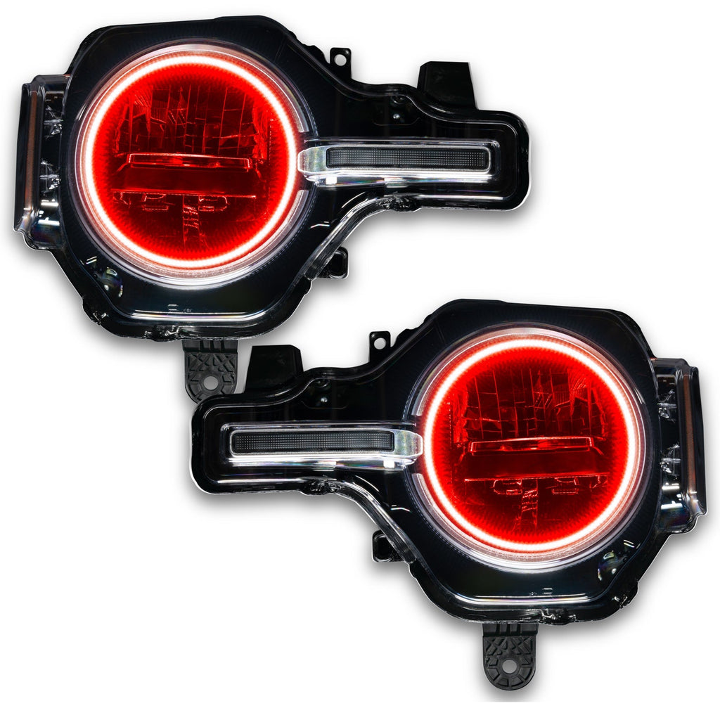 Oracle 2021 Ford Bronco Base Headlight Led Halo Kit - Colorshift - W/ Rf Controller