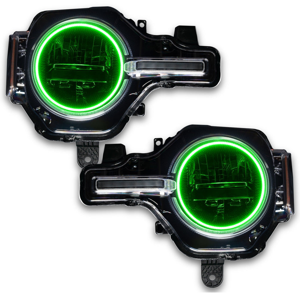 Oracle 2021 Ford Bronco Base Headlight Led Halo Kit - Colorshift - W/ Rf Controller