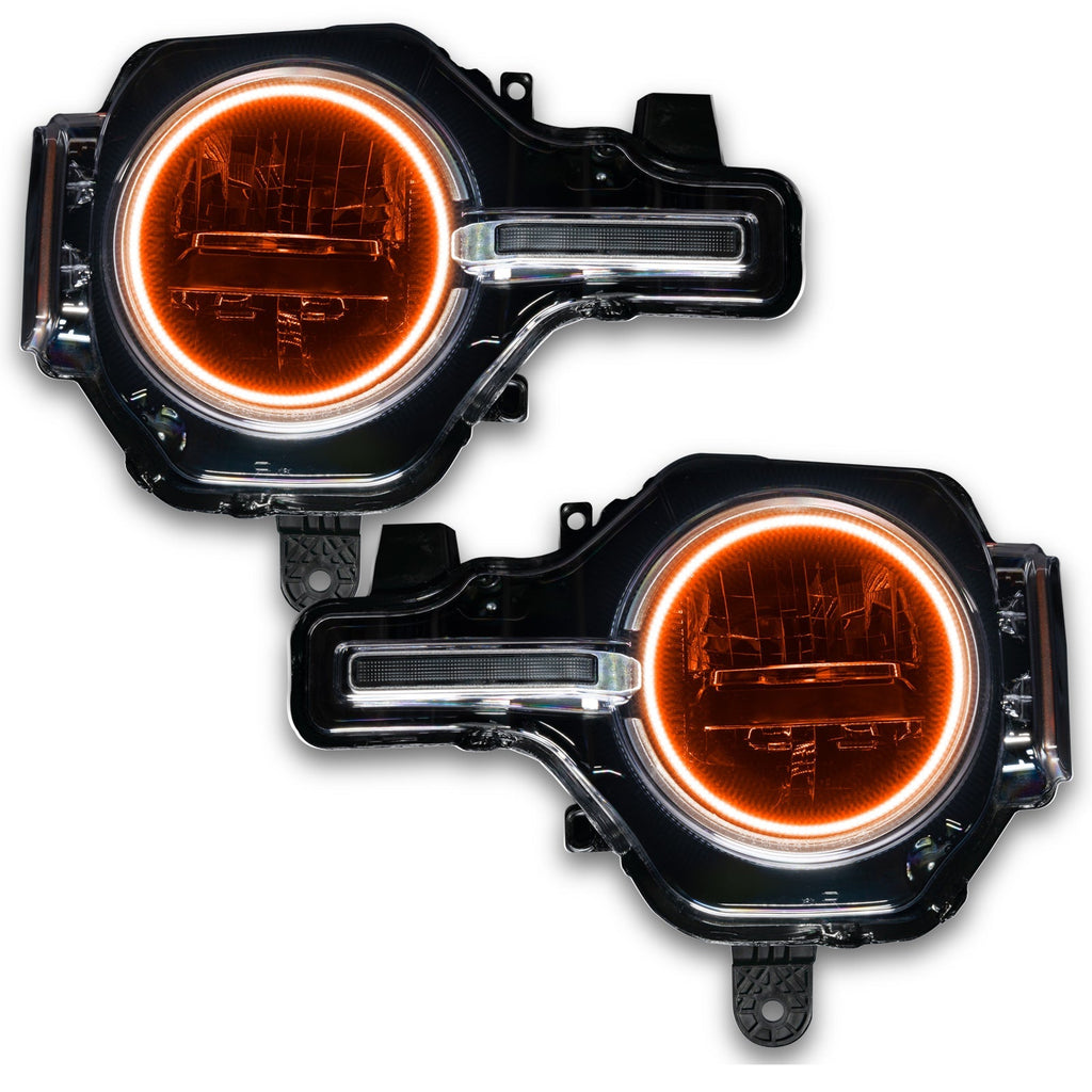 Oracle 2021 Ford Bronco Base Headlight Led Halo Kit - Colorshift - W/ Rf Controller