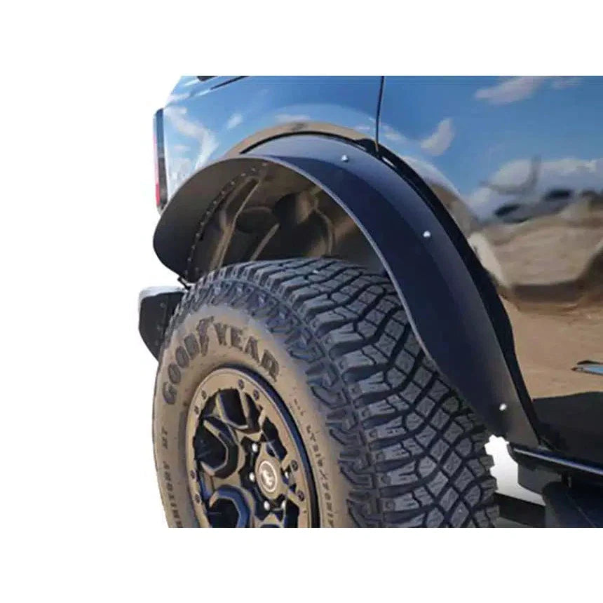 Sheet Metal Plate Rear Fender Flares - Textured Black (2 Door)