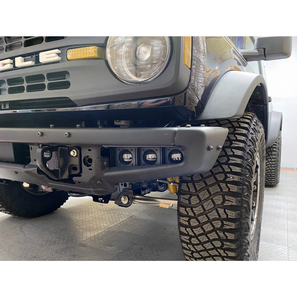 Triple LED Fog Light Kit For Steel Bumper