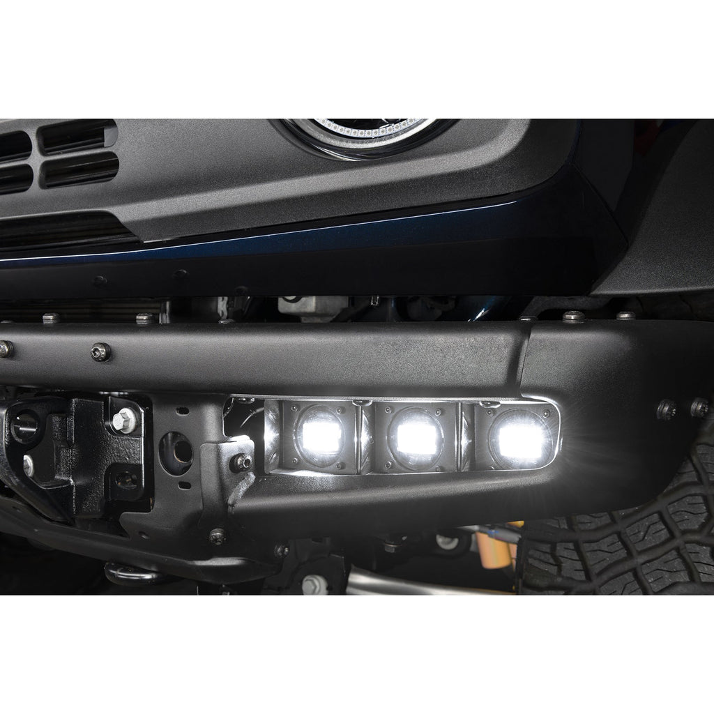 Triple LED Fog Light Kit For Steel Bumper