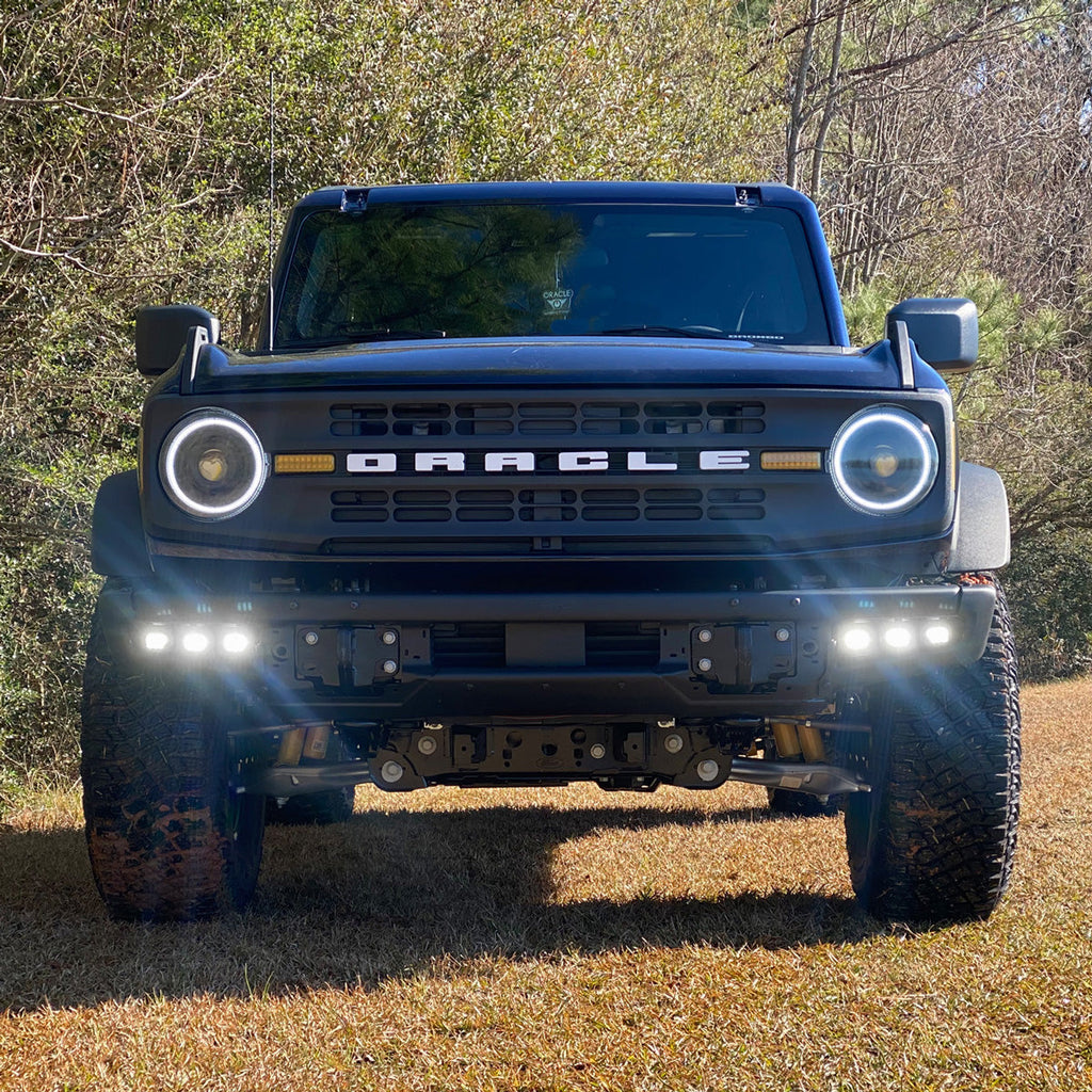 Triple LED Fog Light Kit For Steel Bumper