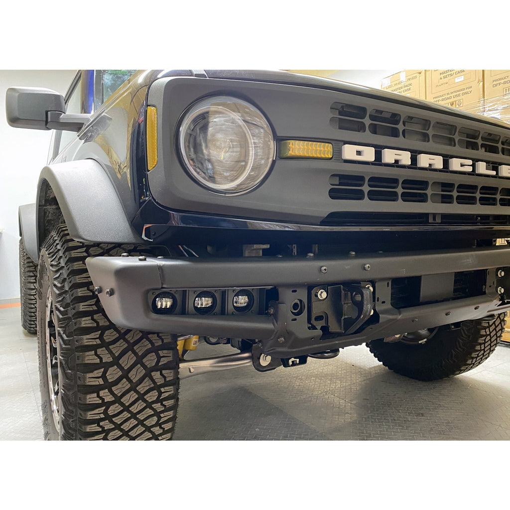 Triple LED Fog Light Kit For Steel Bumper