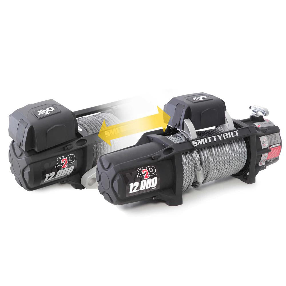 X2O-10K Waterproof Syn Rope Winch Gen2 & Fairlead